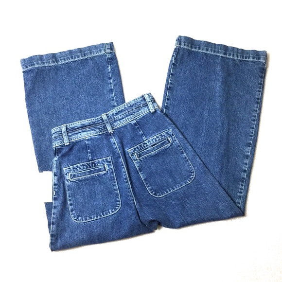 We The Free Wide Leg High Rise Crop Jean - Picture 6 of 9